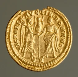Solidus of Magnentius, found at Kirchberg, c.350-353